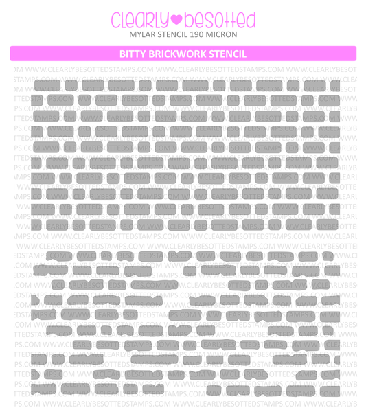 Bitty Brickwork Stencil