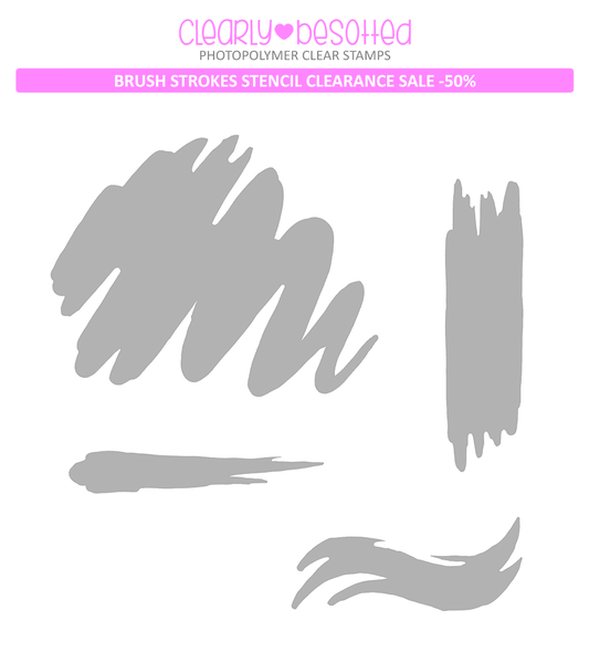 Brush Strokes Stencil