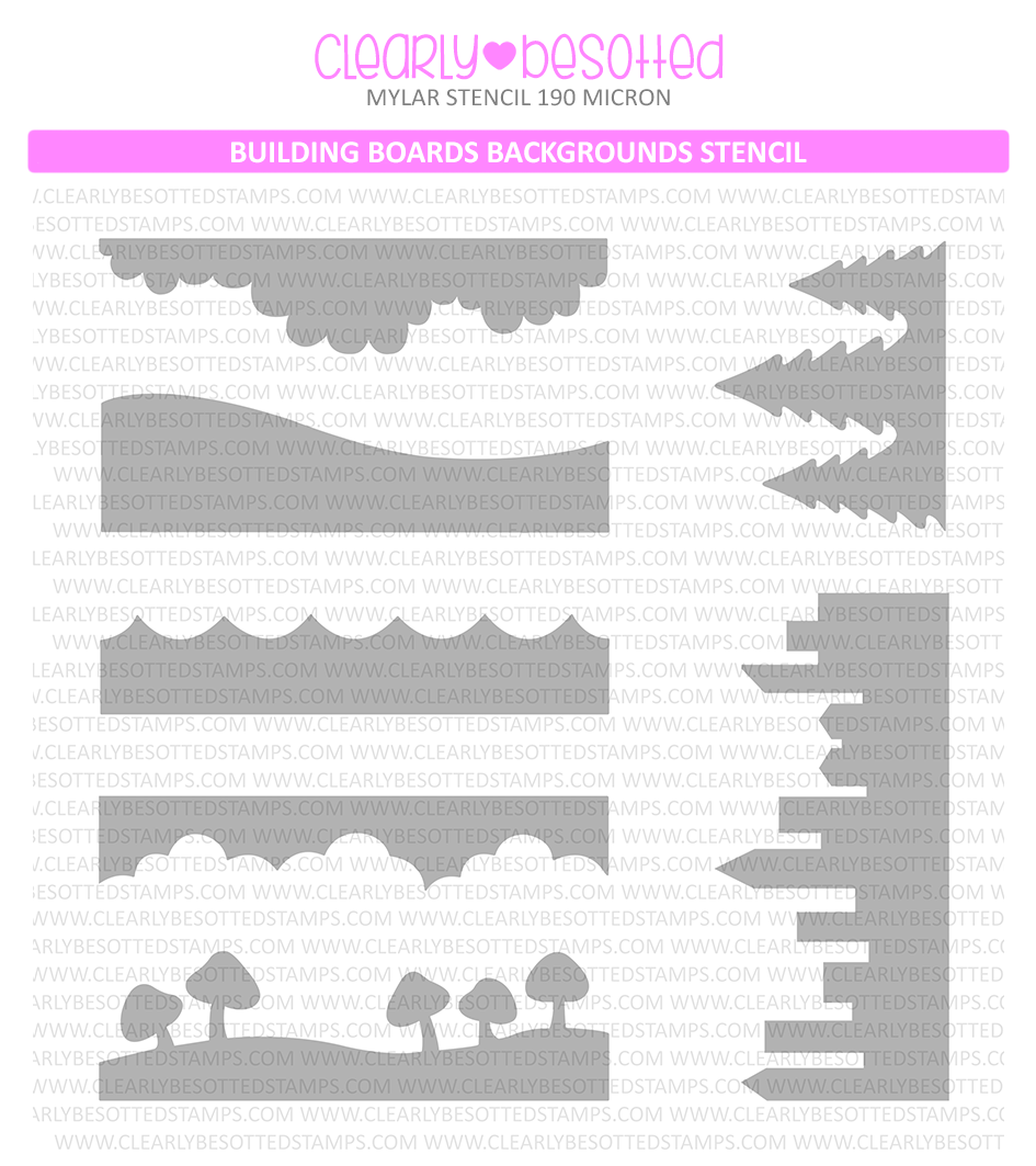 Building Boards Backgrounds Stencil