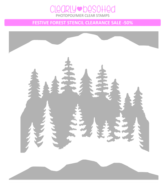 Festive Forest Stencil