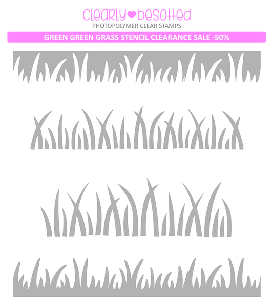 Green Green Grass Stencil