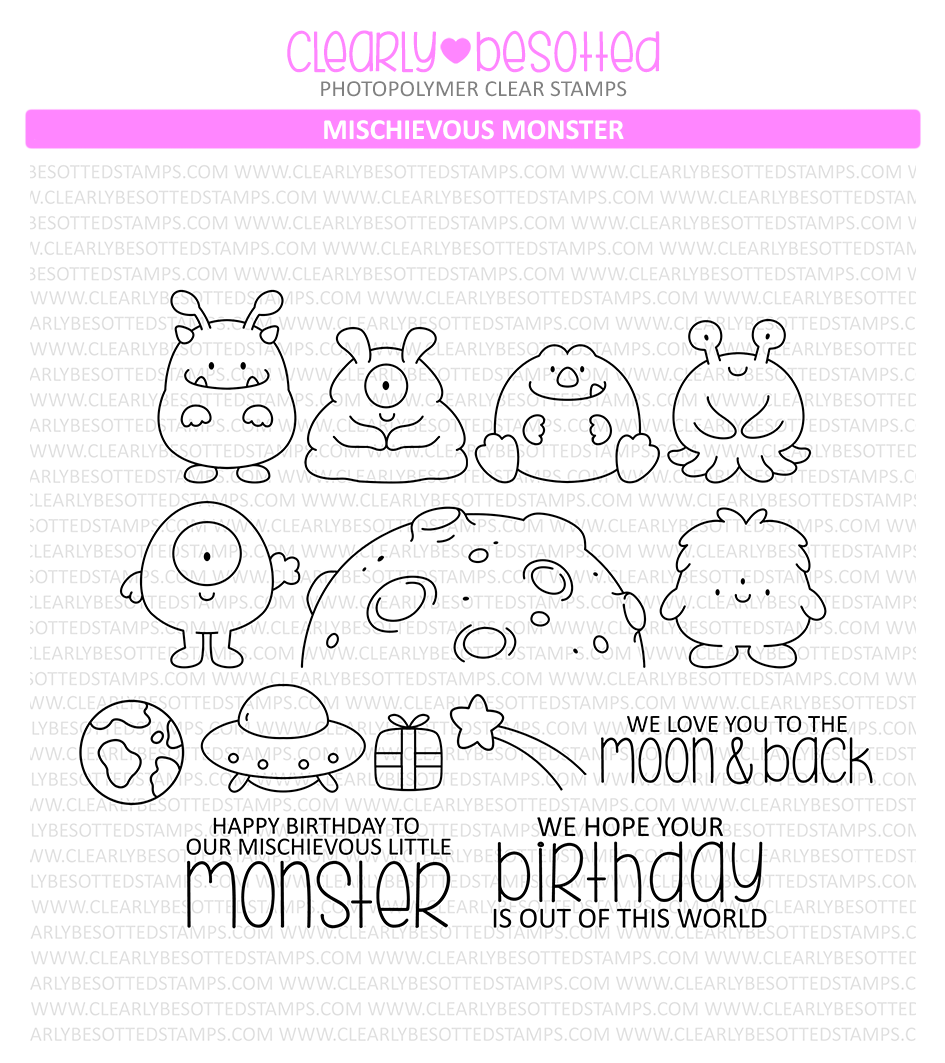 Mischievous Monster – Clearly Besotted Stamps