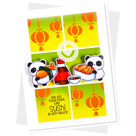 Lunar Lanterns Stencil