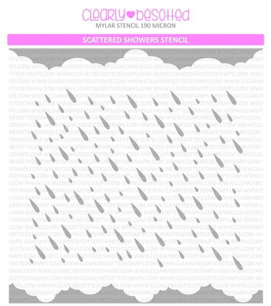 Scattered Showers Stencil