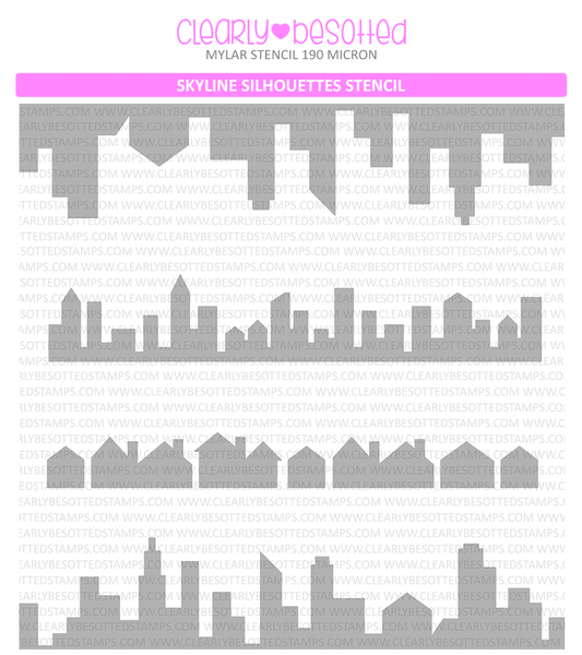 Skyline Silhouettes Stencil