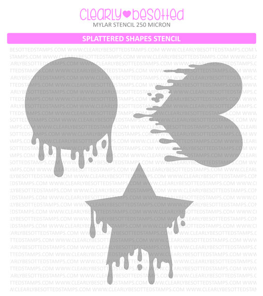 Splattered Shapes Stencil