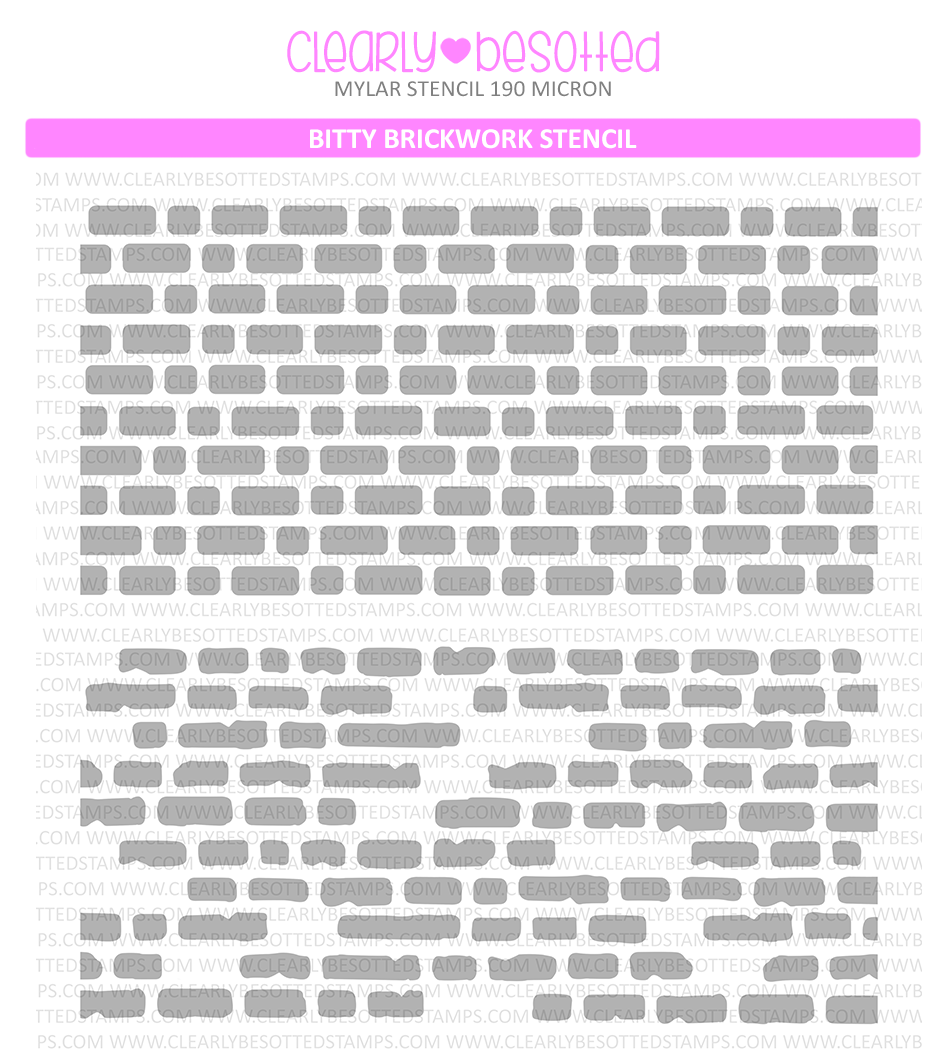 Bitty Brickwork Stencil