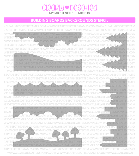 Building Boards Backgrounds Stencil