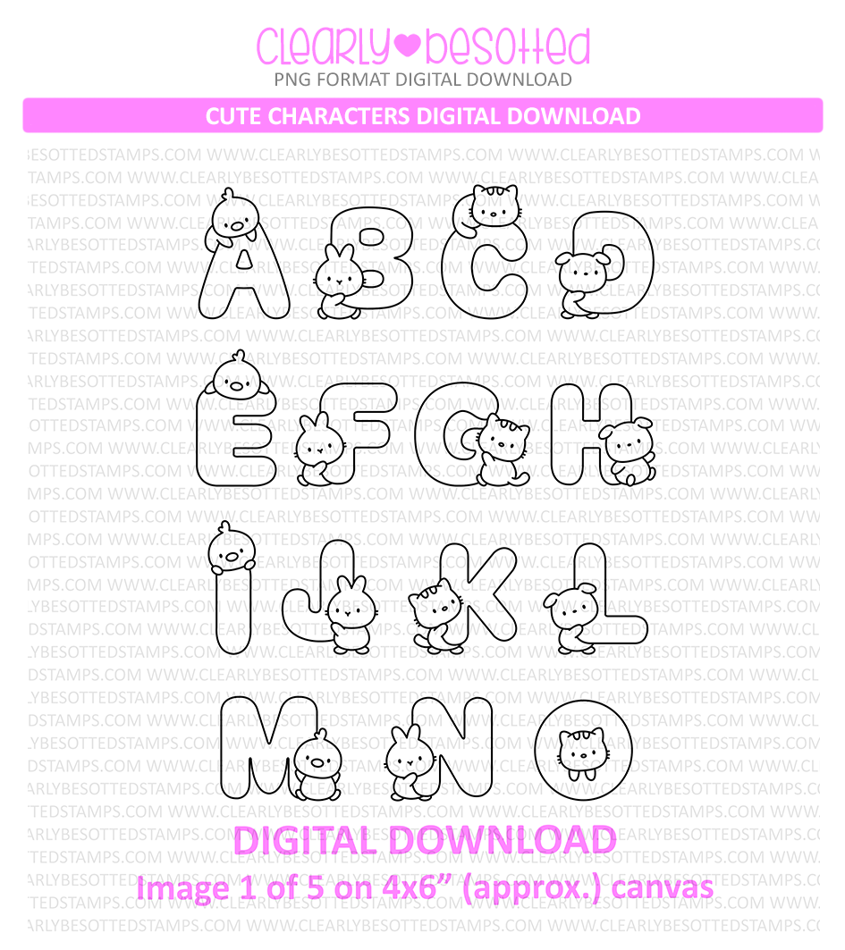 Cute Characters **Digital Download**