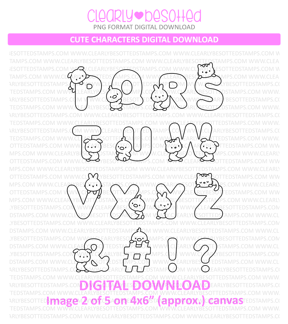 Cute Characters **Digital Download**