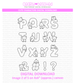 Cute Characters **Digital Download**