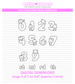Cute Characters **Digital Download**