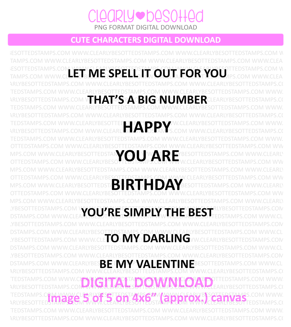 Cute Characters **Digital Download**