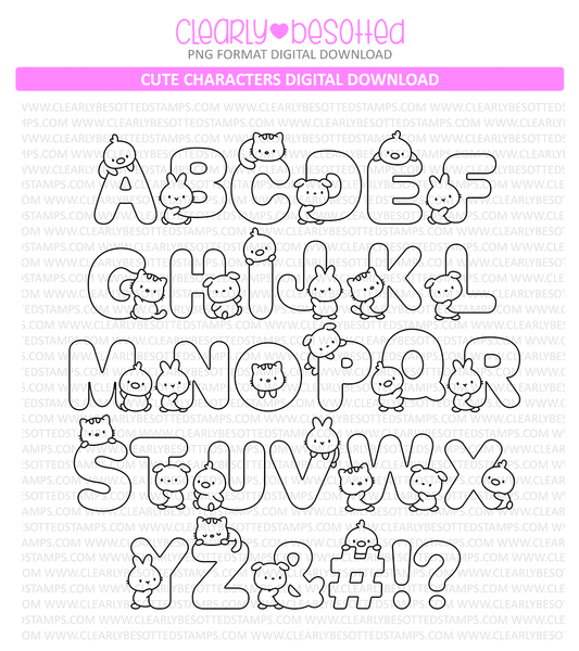 Cute Characters **Digital Download**