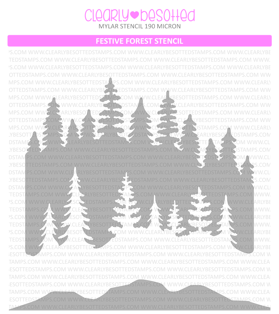 Festive Forest Stencil