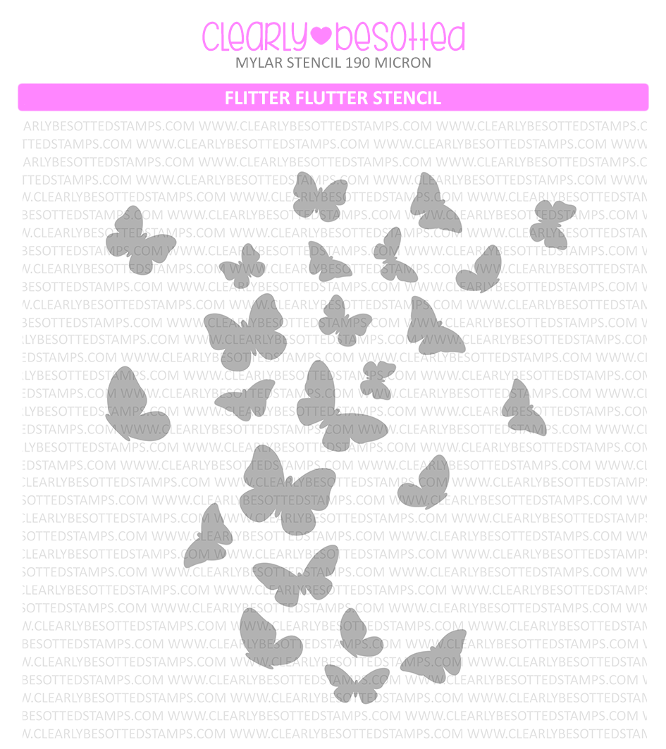Flitter Flutter Stencil