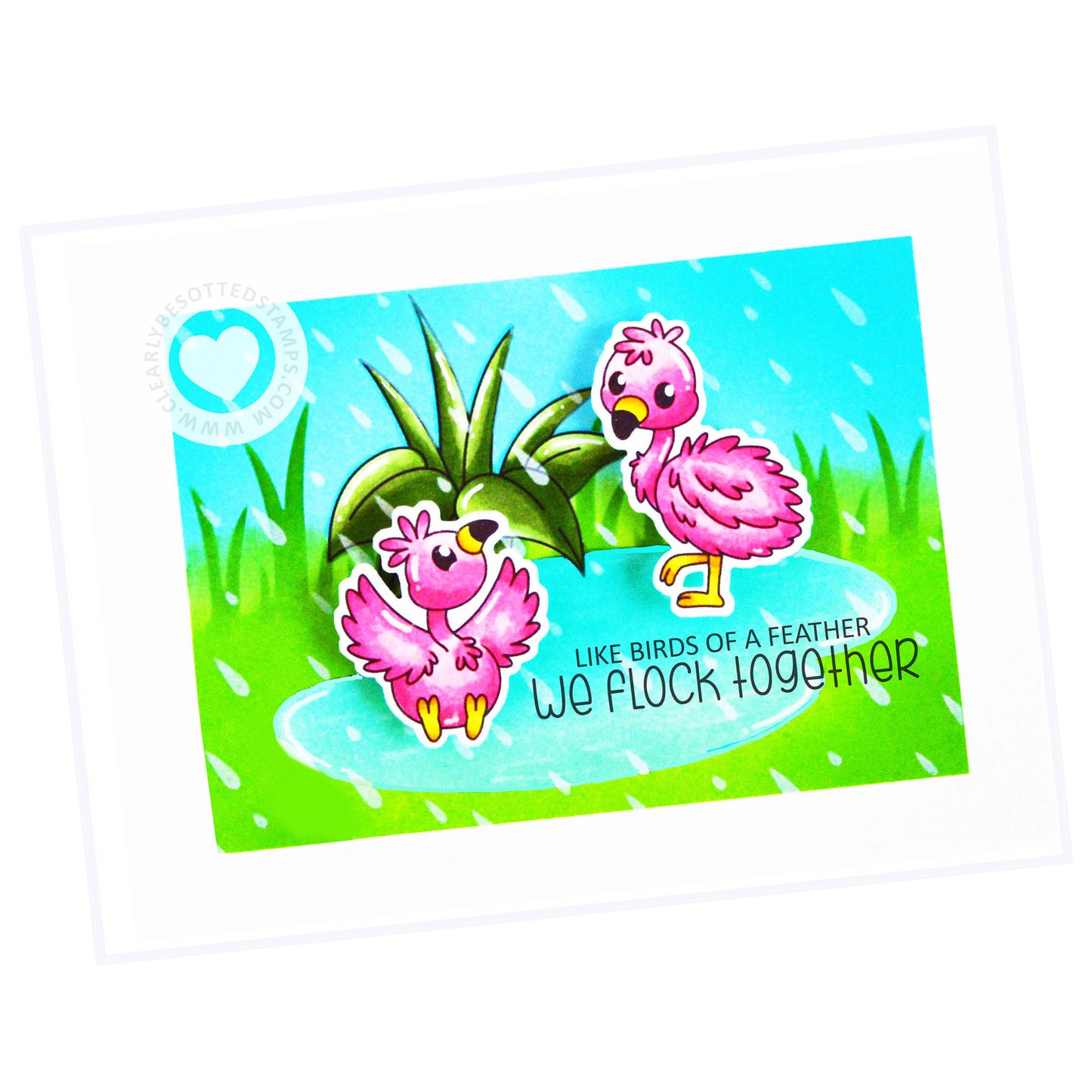 Fluffy Flamingos