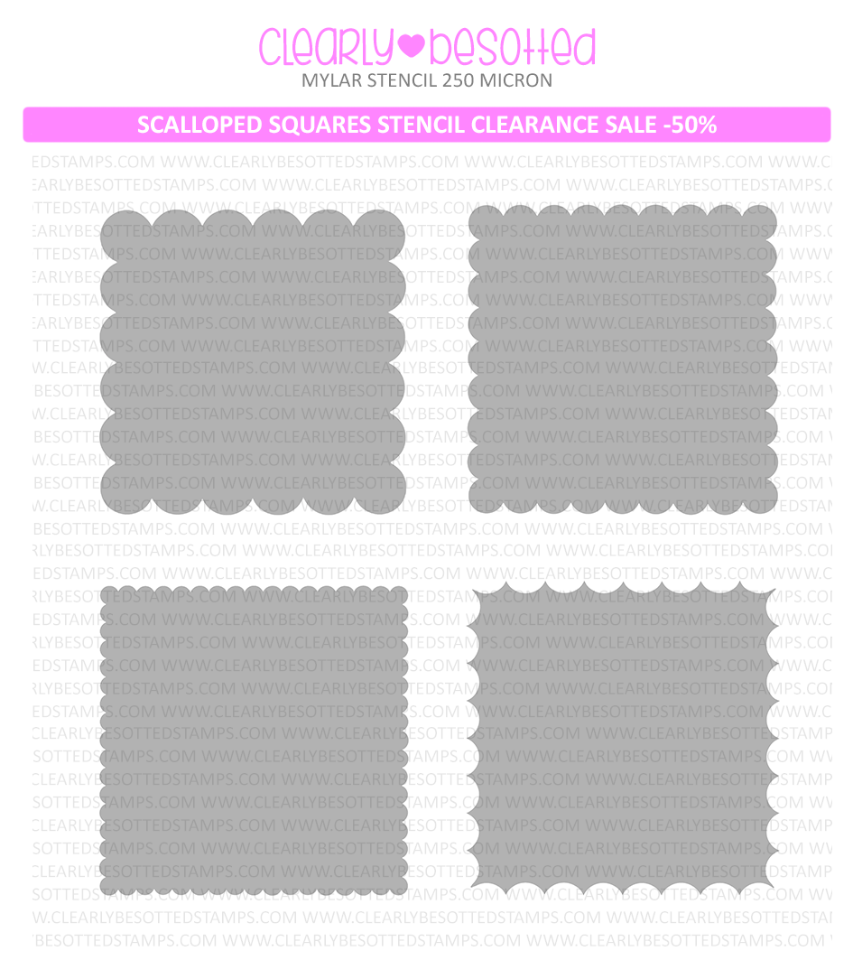 Scalloped Squared Stencil