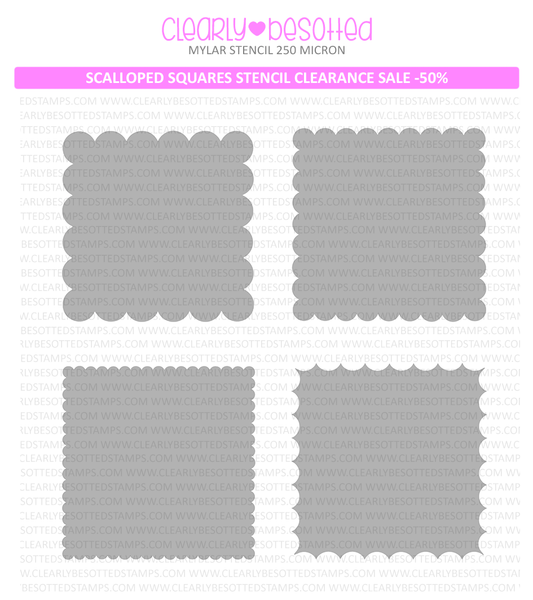 Scalloped Squared Stencil