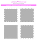 Scalloped Squares Stencil