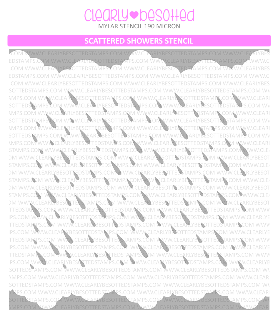 Scattered Showers Stencil