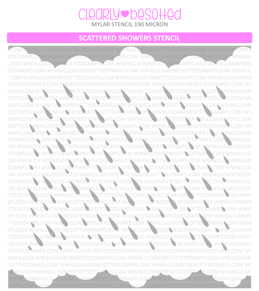 Scattered Showers Stencil