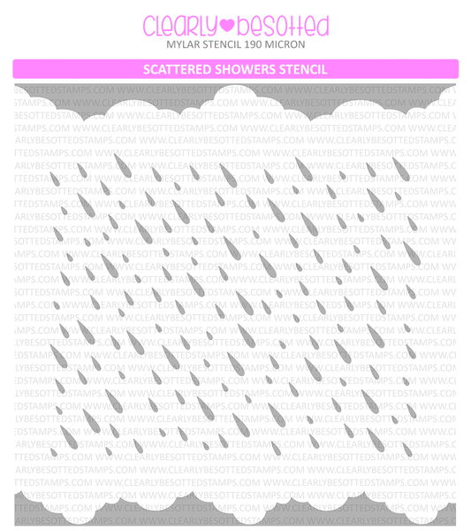 Scattered Showers Stencil