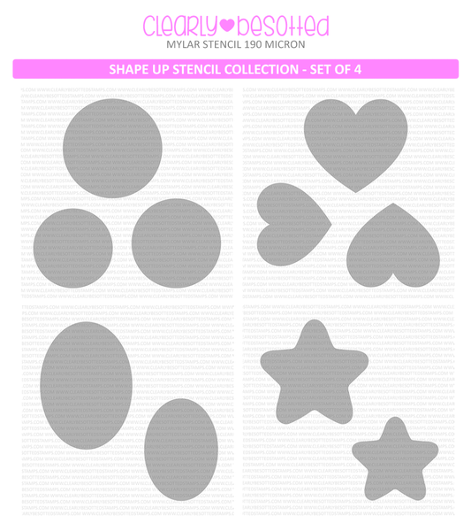 Shape Up Stencil Collection: Set of Four