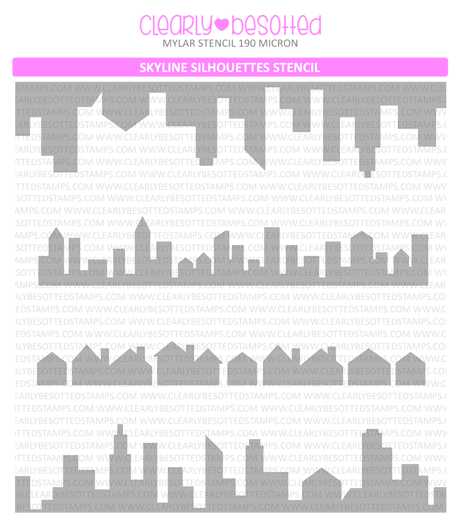 Skyline Silhouettes Stencil