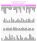 Skyline Silhouettes Stencil