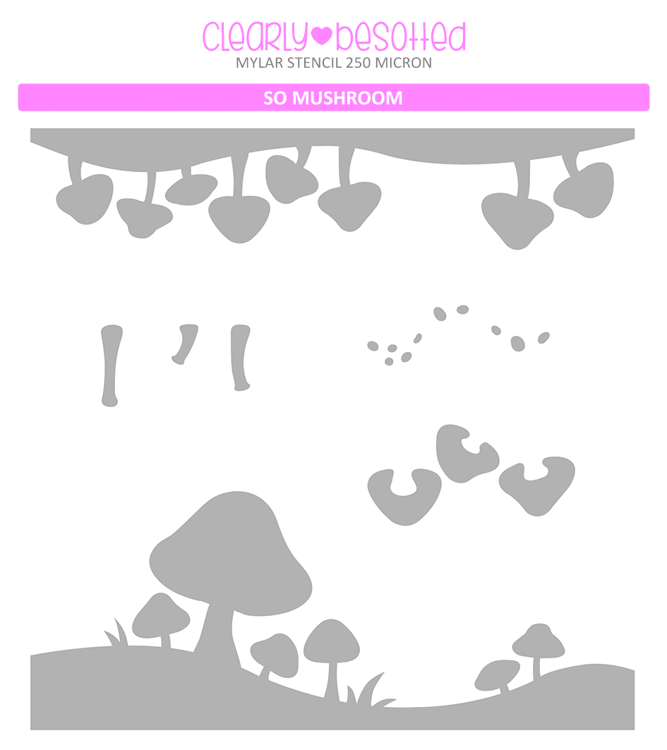 So Mushroom Stencil