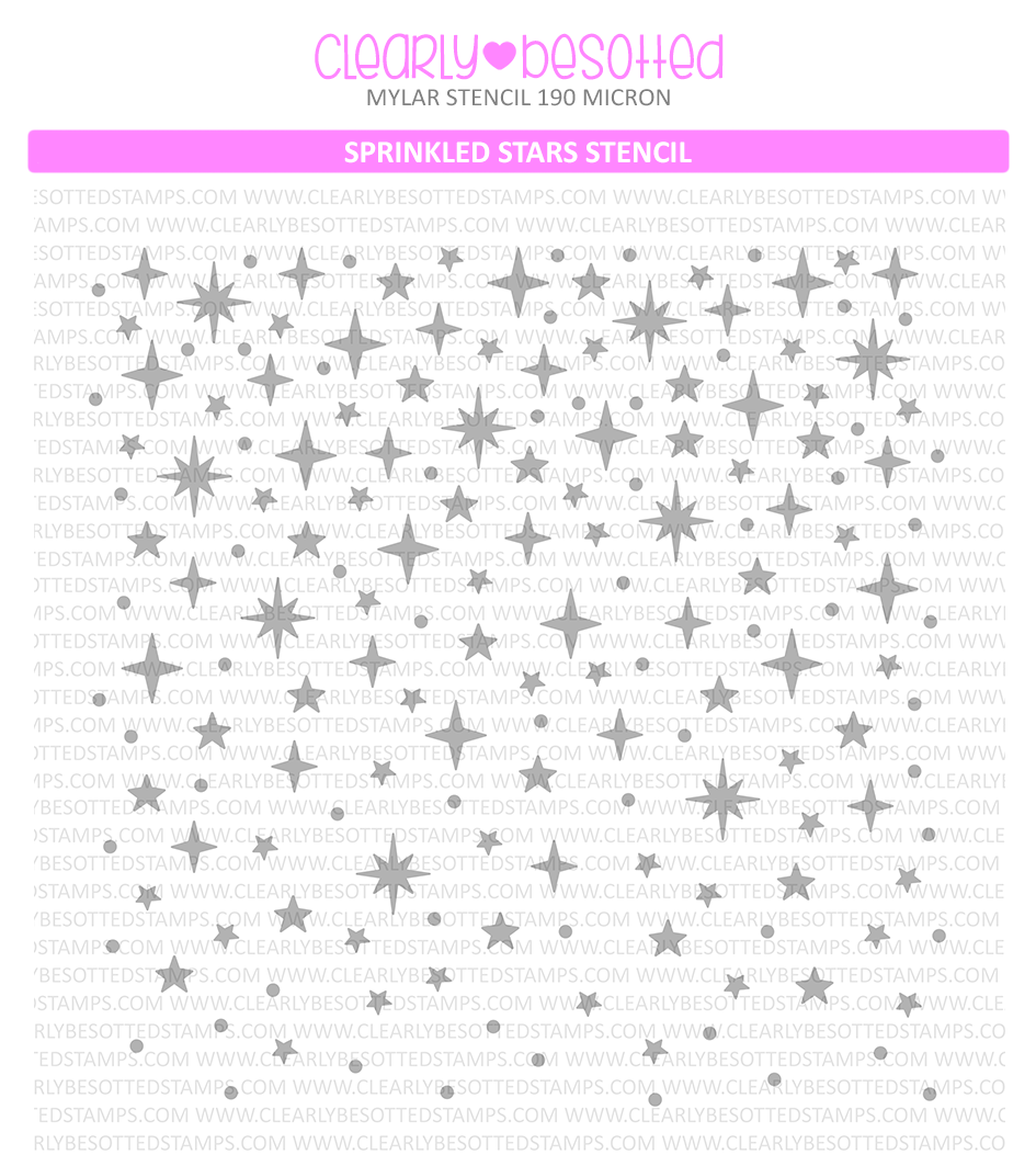 Sprinkled Stars Stencil