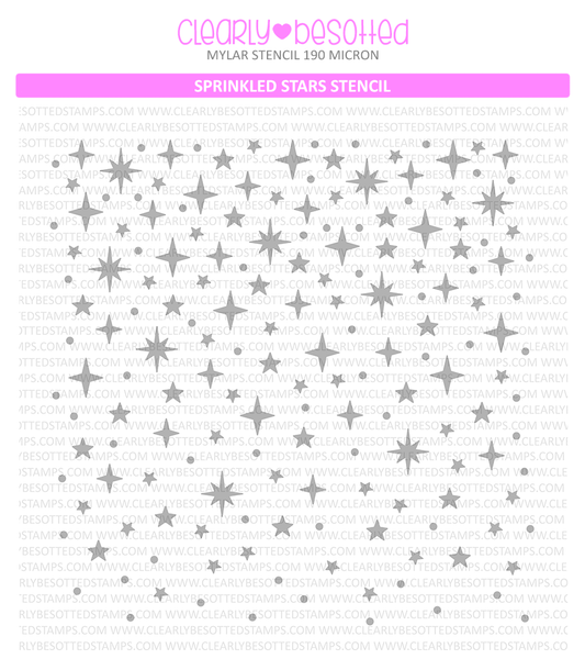 Sprinkled Stars Stencil