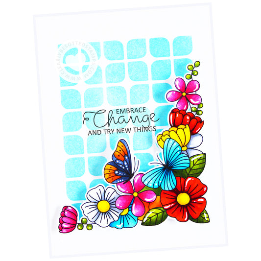 Pretty Petals Stencil